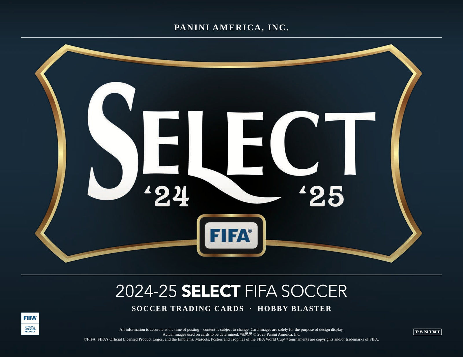 Panini Soccer 2024/25 Blaster Box Case - Sell Sheet Page 1
