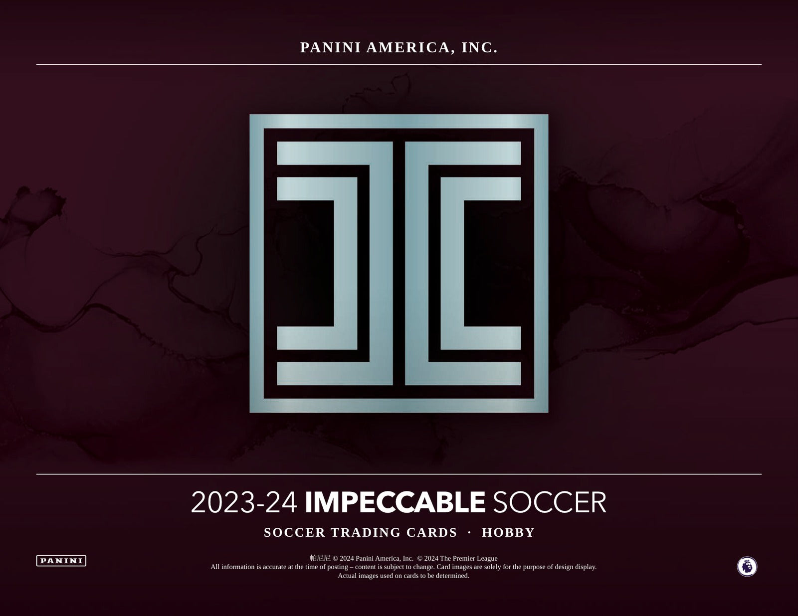 Panini Impeccable Soccer 2023/24 Hobby Case - Sell Sheet Page 1