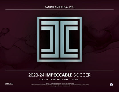 Panini Impeccable Soccer 2023/24 Hobby Case - Sell Sheet Page 1