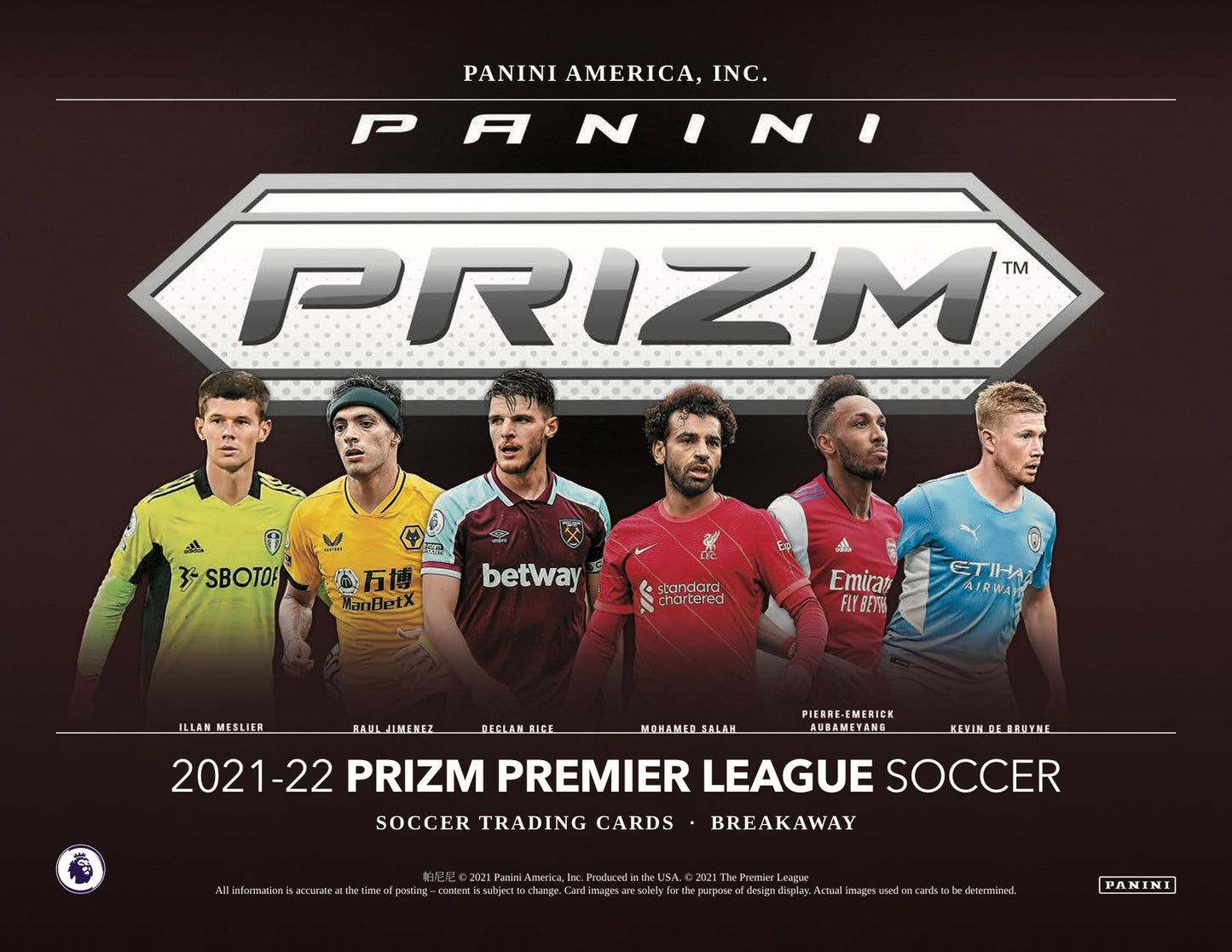 Panini Prizm Premier League 2021/22 Breakaway Box - Sell Sheet Page 1