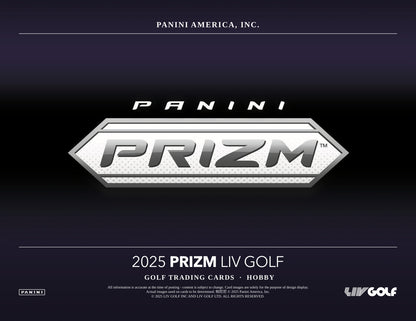 Panini Prizm Liv Golf 2025 Hobby Box - Sell Sheet Page 1