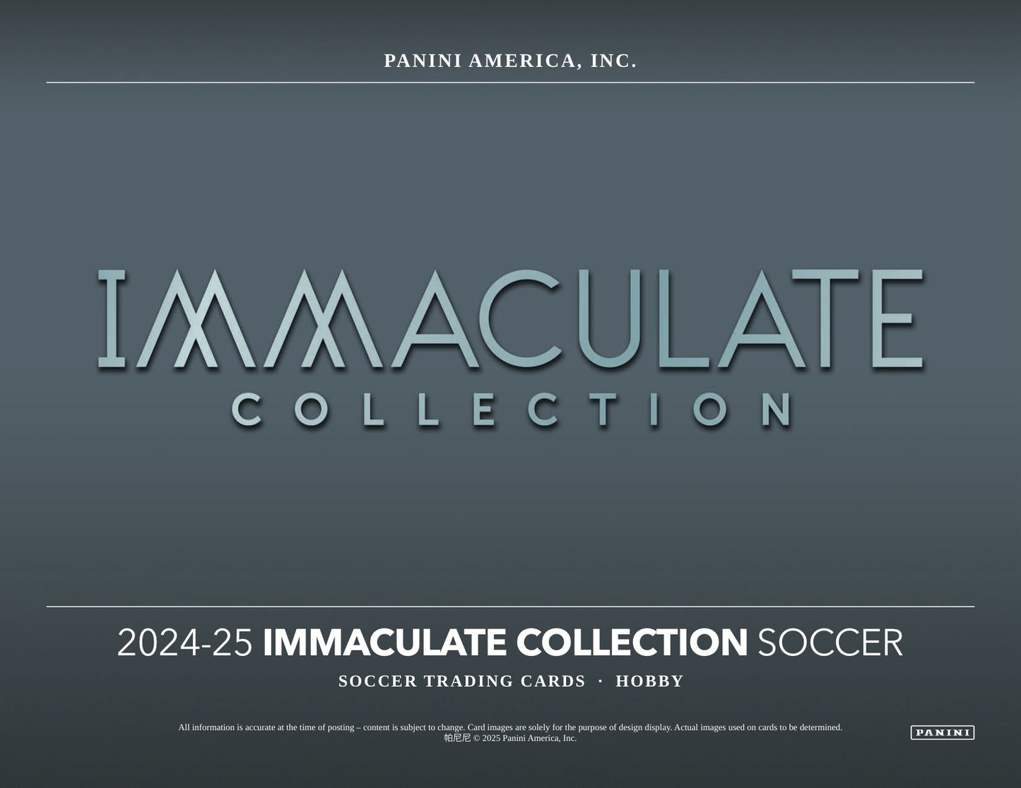 Panini Immaculate Soccer 2024/25 Hobby Box - Sell Sheet Page 1