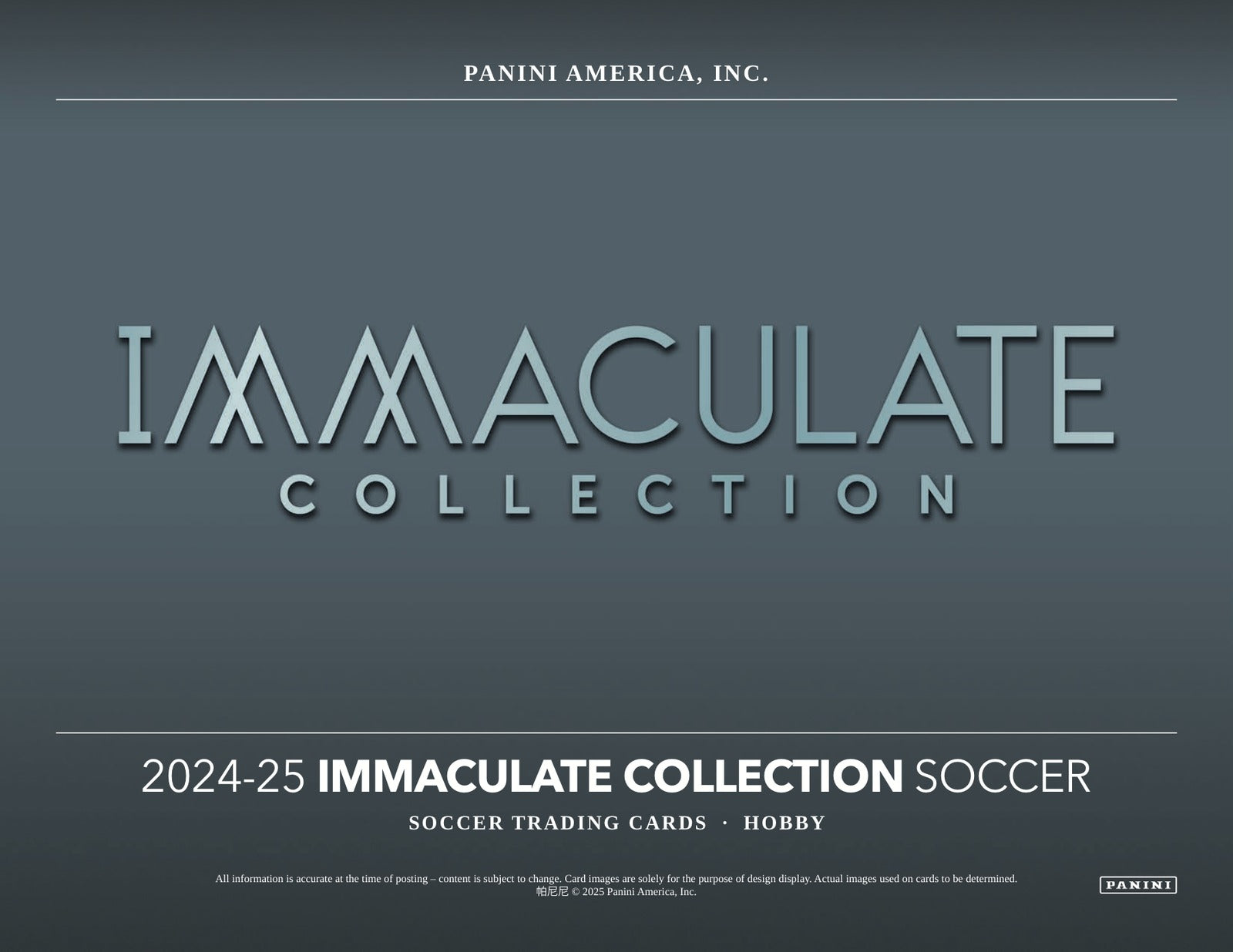 Panini Immaculate Soccer 2024/25 Hobby Box - Sell Sheet Page 1