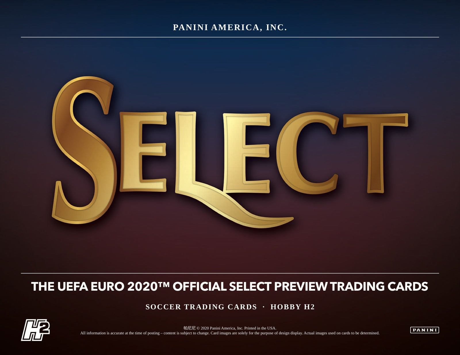 Panini UEFA Euro Soccer 2020 Hybrid Box - Sell Sheet Page 1