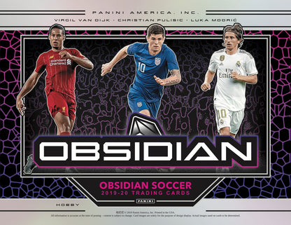 Panini Obsidian Soccer 2019/20 Hobby Box - Sell Sheet Page 1