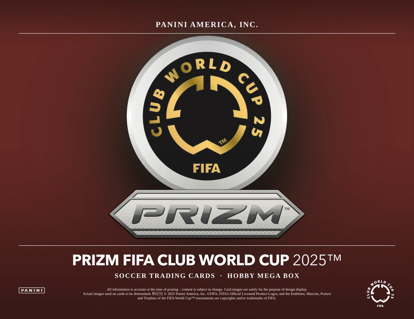 Panini Prizm Club World Cup Soccer Mega 2025 Case - Sell Sheet Page 1