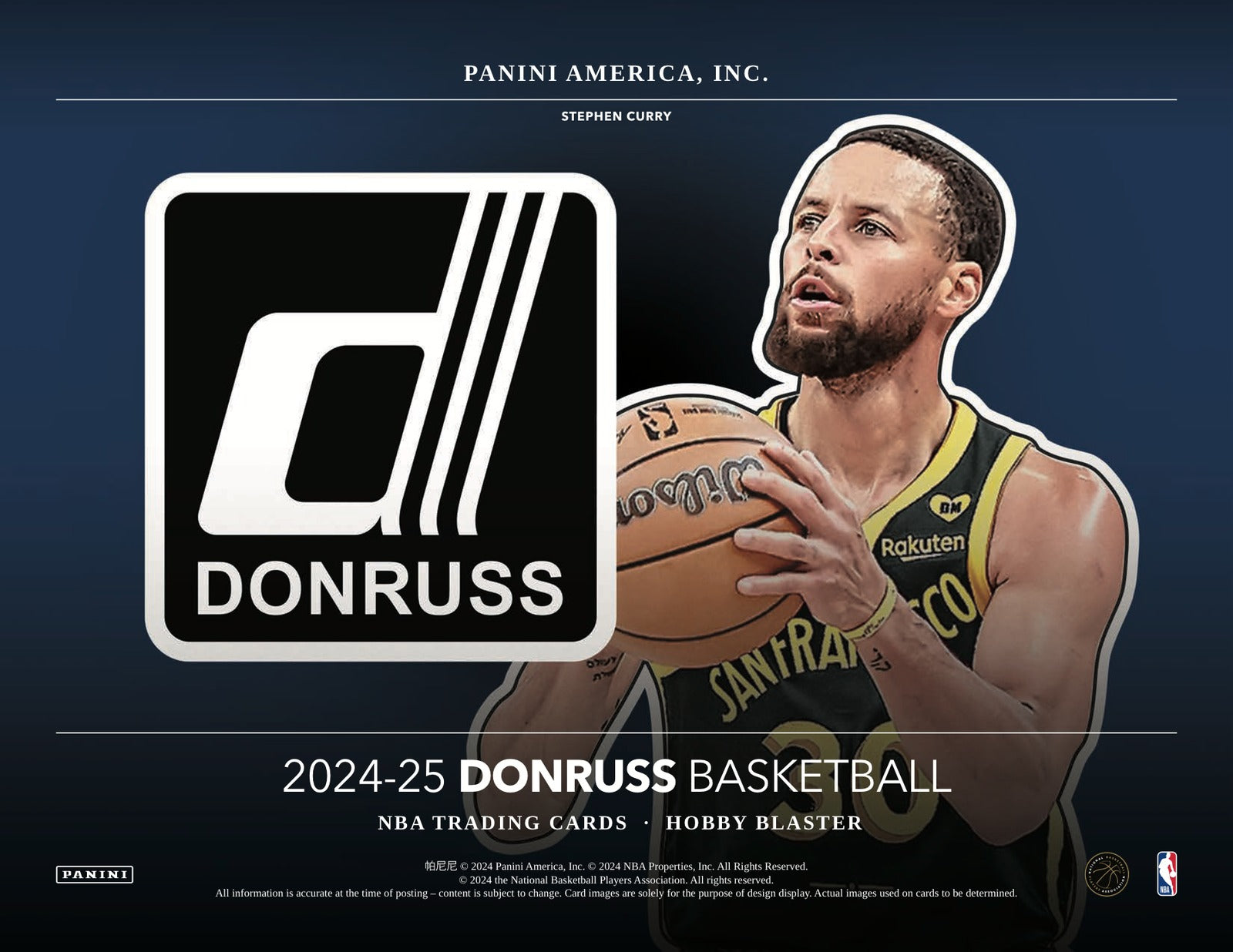 Panini Donruss NBA 2024/25 Blaster Box - Sell Sheet Page 1