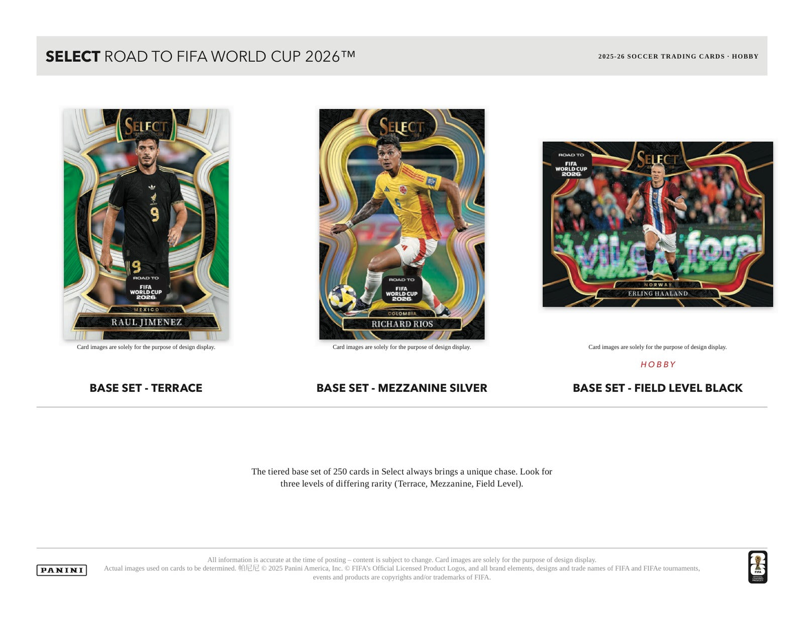 Panini Road to World Cup 2026 Soccer 2025/26 Hobby Box - Sell Sheet Page 2