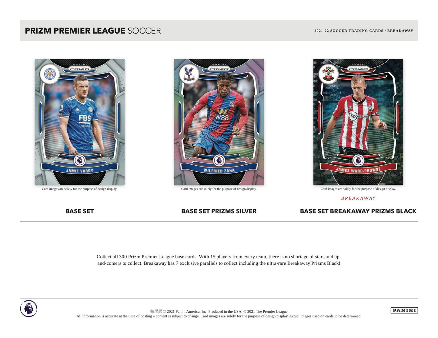Panini Prizm Premier League 2021/22 Breakaway Box - Sell Sheet Page 2