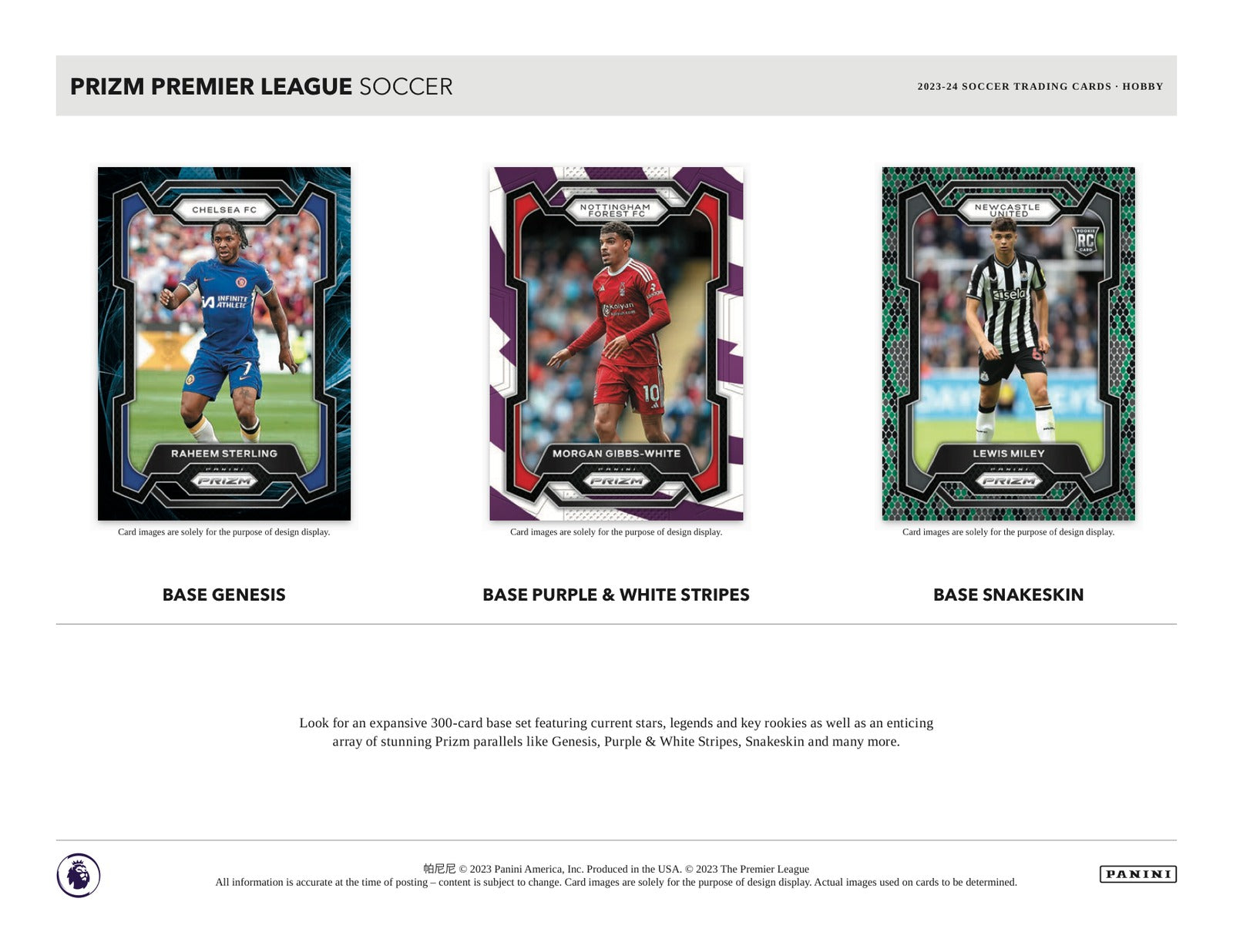 Panini Prizm Premier League Soccer 2023/24 Hobby Box - Sell Sheet Page 2