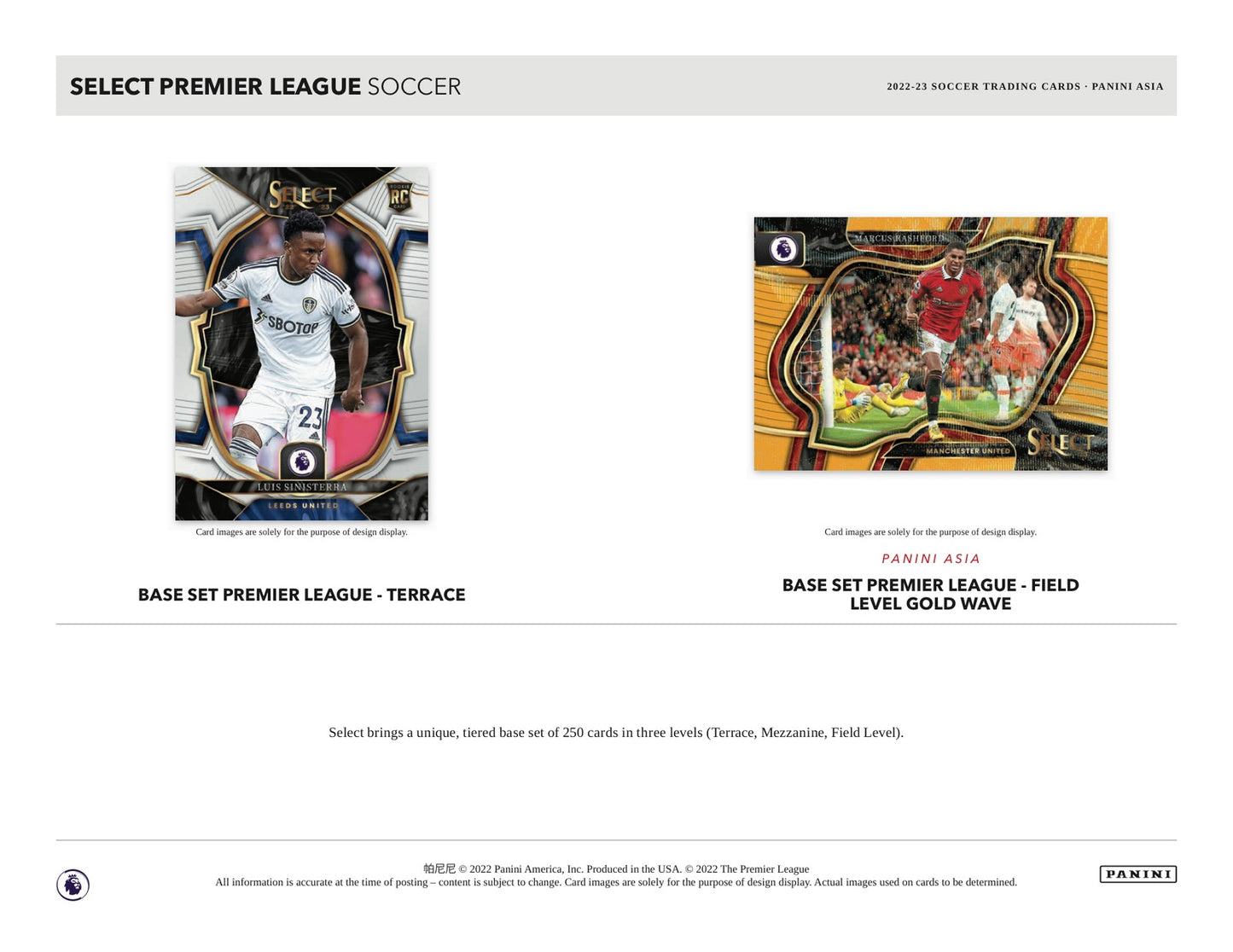 Panini EPL Soccer 2022/23 Tmall Box - Sell Sheet Page 2