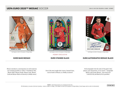 Panini Mosaic UEFA Euro 2020 Soccer 2020/21 Hobby Box - Sell Sheet Page 2