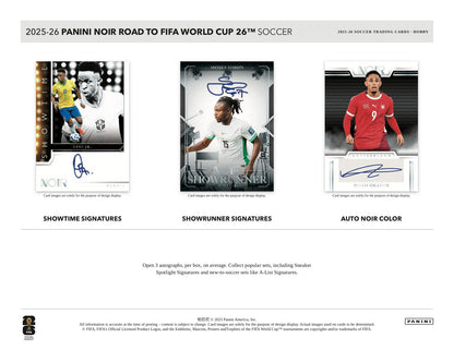 Panini Noir Road to World Cup 2026 2025/26 Hobby Box - Sell Sheet Page 3