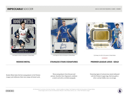 Panini Impeccable Soccer 2024/25 Hobby Case - Sell Sheet Page 3