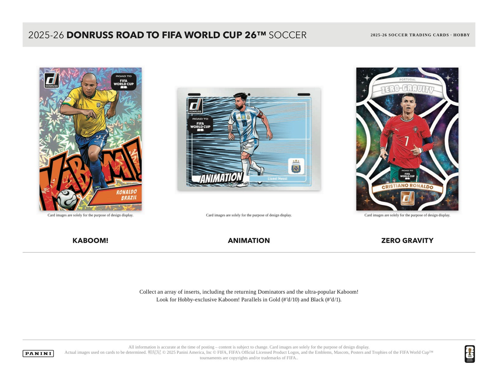 Panini Donruss World Cup Soccer 2025/26 Hobby Case - Sell Sheet Page 3