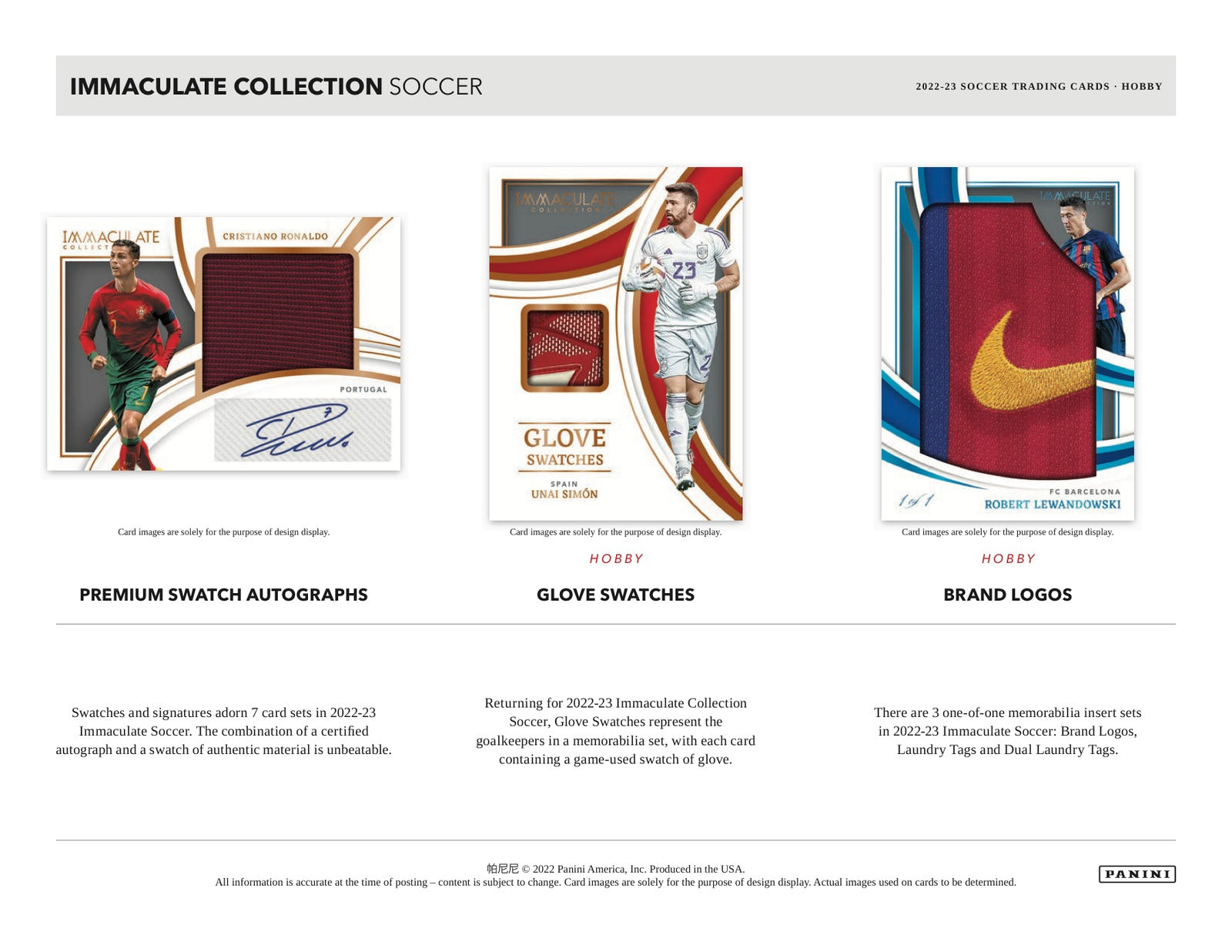 Panini Immaculate Soccer 2023/24 Case - Sell Sheet Page 3
