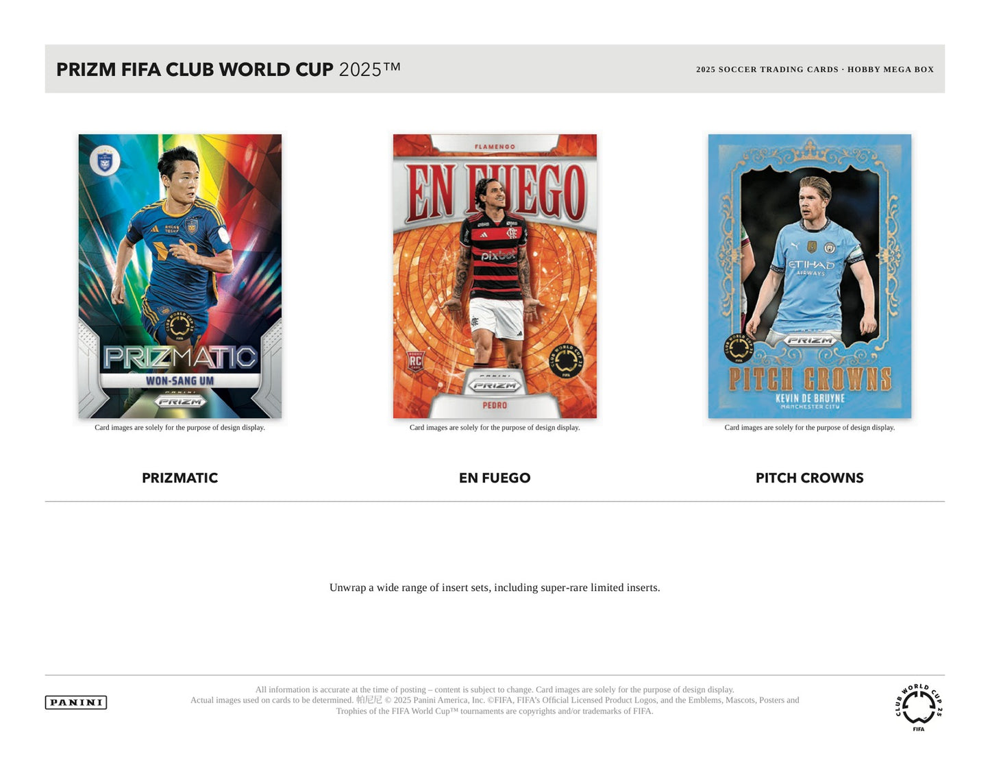 Panini Prizm Club World Cup Soccer 2025 Mega Box - Sell Sheet Page 3