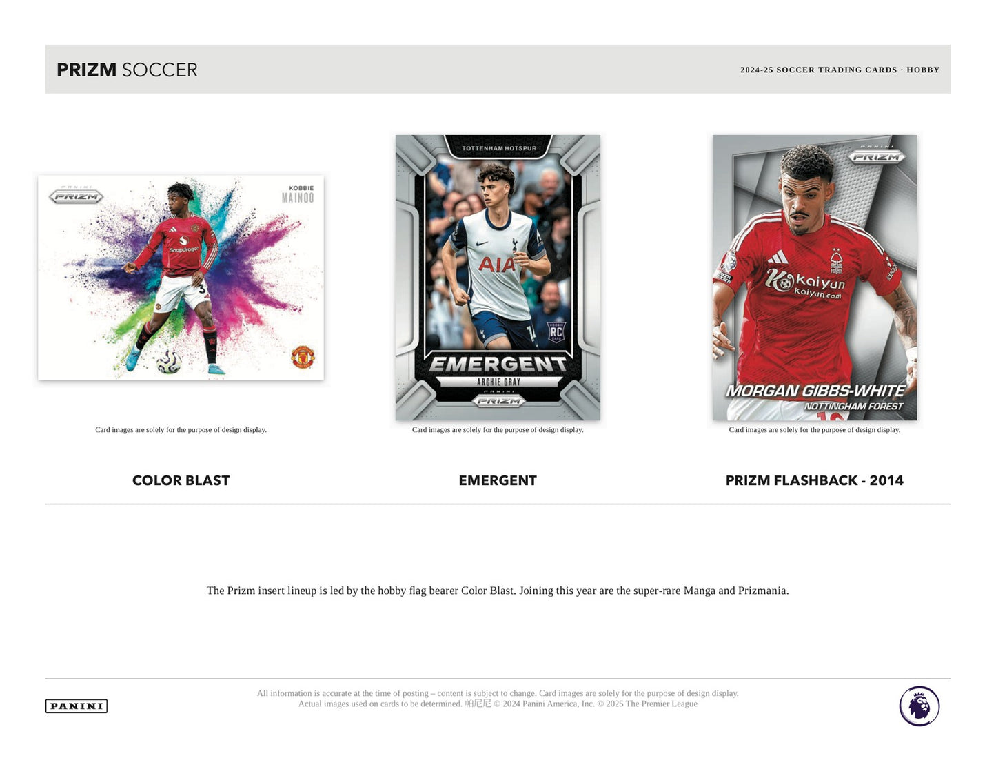 Panini Prizm Premier League 2024/25 Hobby Box - Sell Sheet Page 3