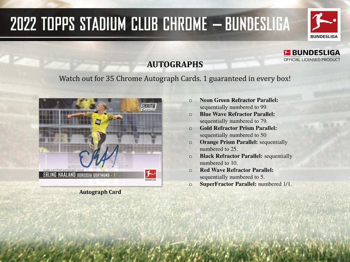 Topps Stadium Club Chrome Bundesliga 2021/22 Hobby Box — GTS sell sheet page 3 (manufacturer preview)