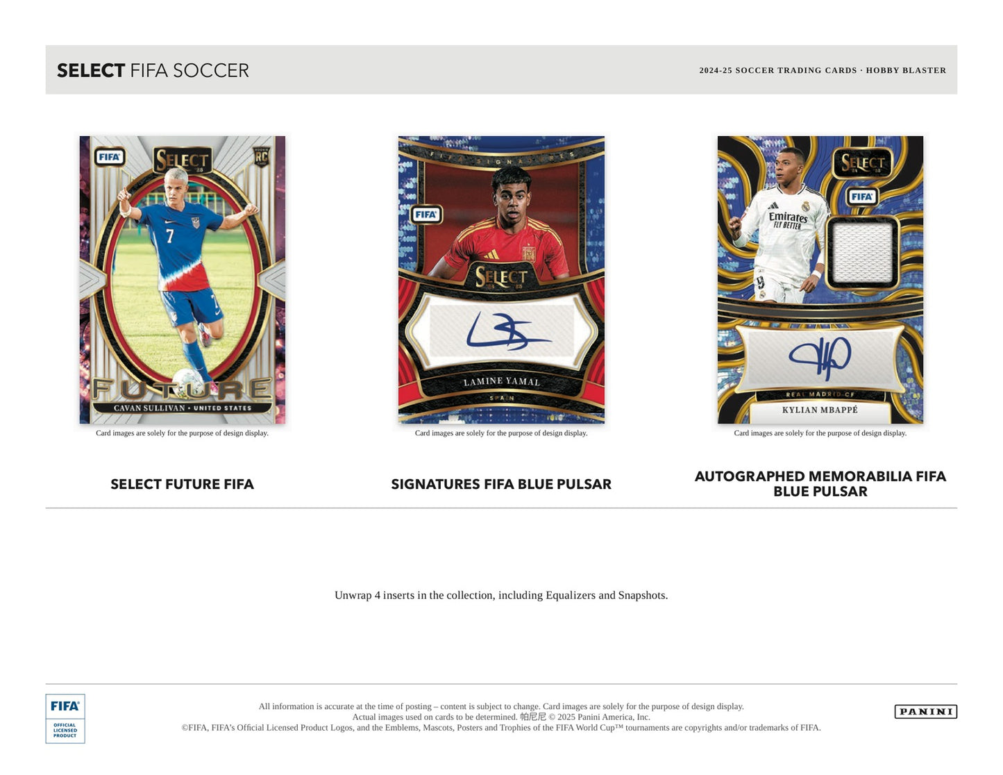 Panini Fifa Soccer 2024/25 Blaster Box - Sell Sheet Page 3
