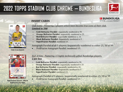 Topps Stadium Club Chrome Bundesliga 2021/22 Hobby Box — GTS sell sheet page 4 (manufacturer preview)