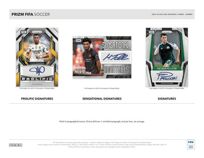 Panini Prizm FIFA 2025/26 Hobby Box - Sell Sheet Page 4