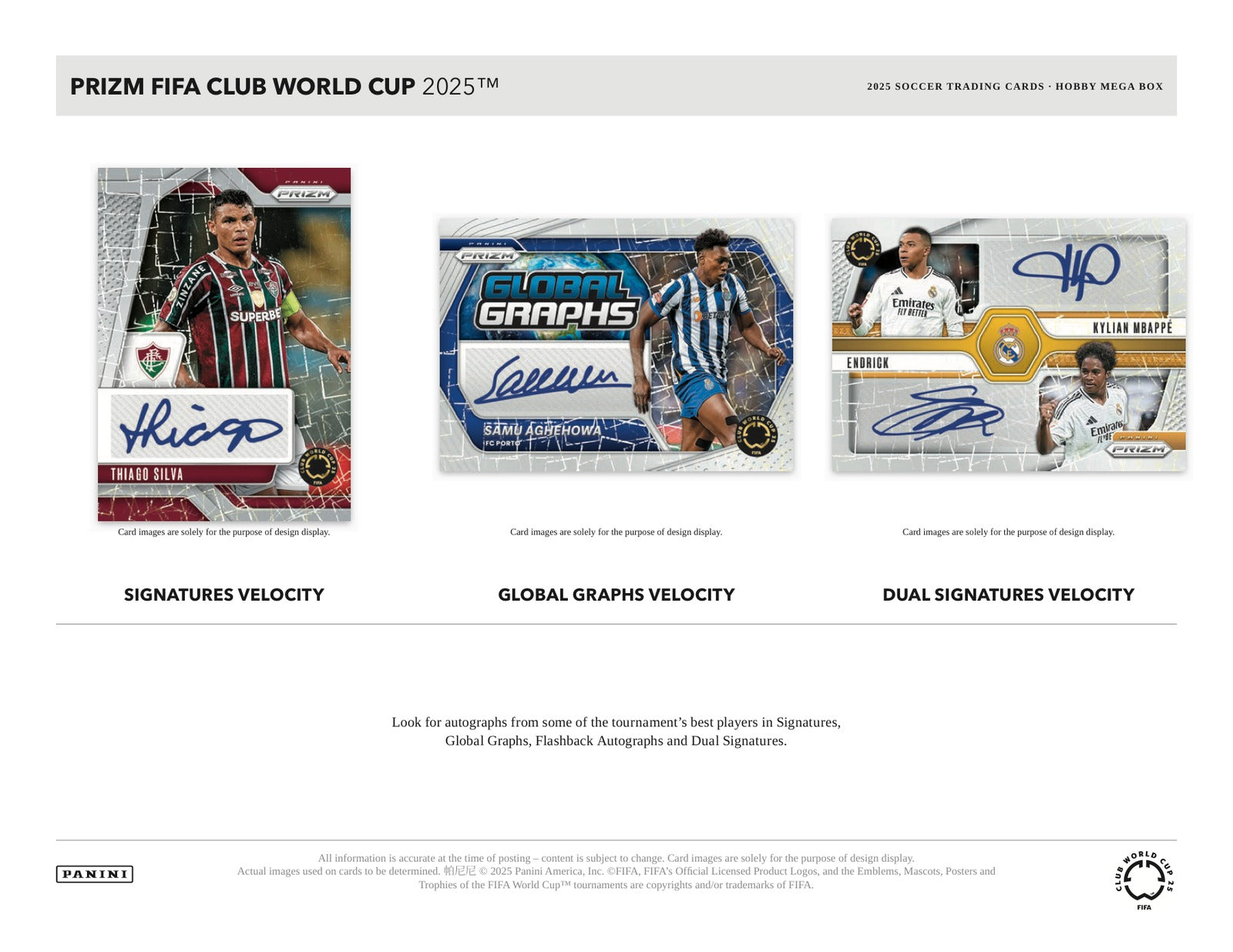 Panini Prizm Club World Cup Soccer 2025 Mega Box - Sell Sheet Page 4