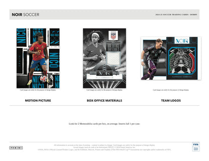 Panini Noir Soccer 2024/25 Case - Sell Sheet Page 4