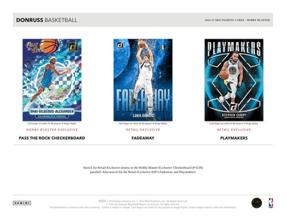 Panini Donruss NBA 2024/25 Blaster Box - Sell Sheet Page 4