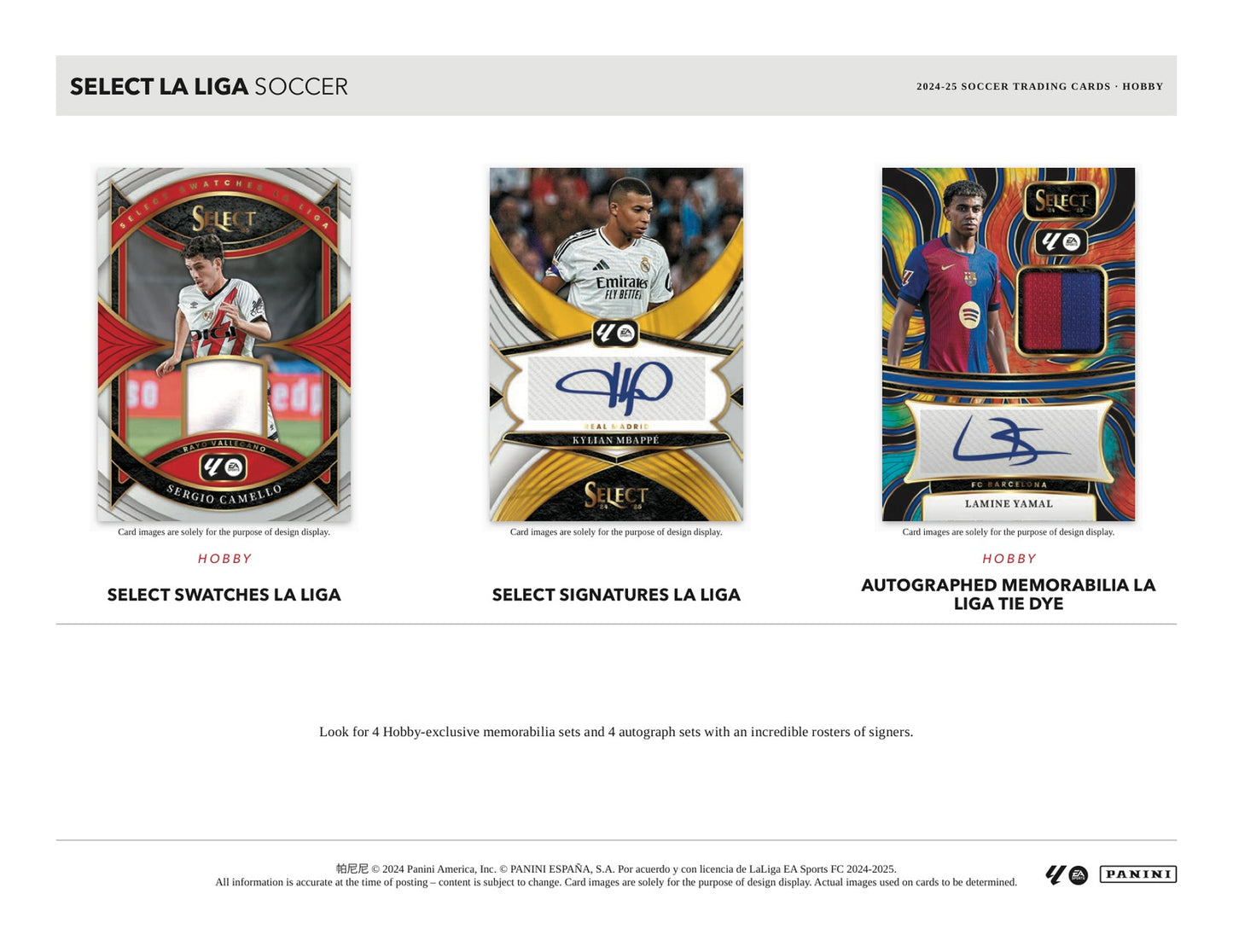 Panini La Liga Soccer 2024/25 Hobby Case - Sell Sheet Page 4