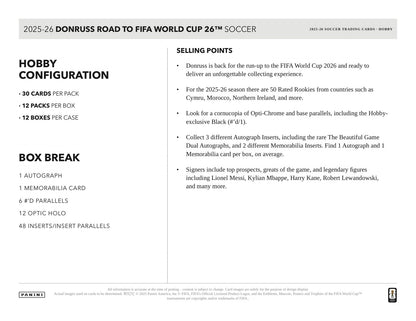 Panini Donruss World Cup Soccer 2025/26 Hobby Box - Sell Sheet Page 5