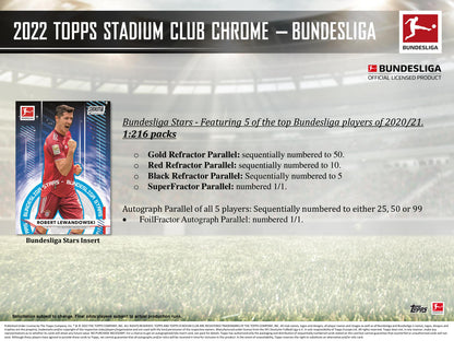 Topps Stadium Club Chrome Bundesliga 2021/22 Hobby Box — GTS sell sheet page 6 (manufacturer preview)