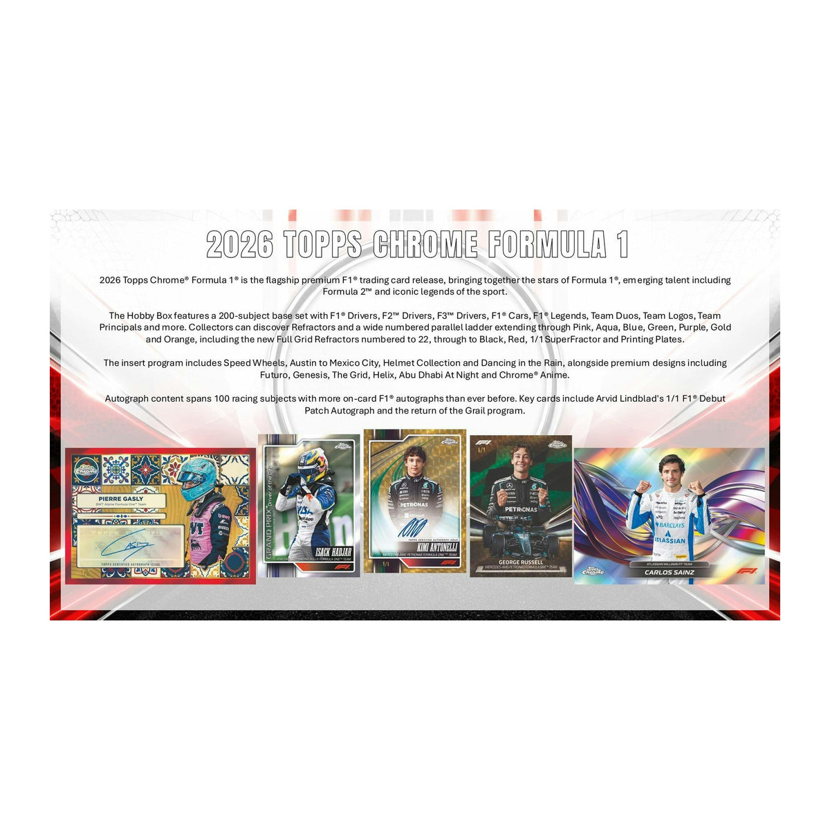 Topps Chrome Formula 1 2026 Mega Box product image