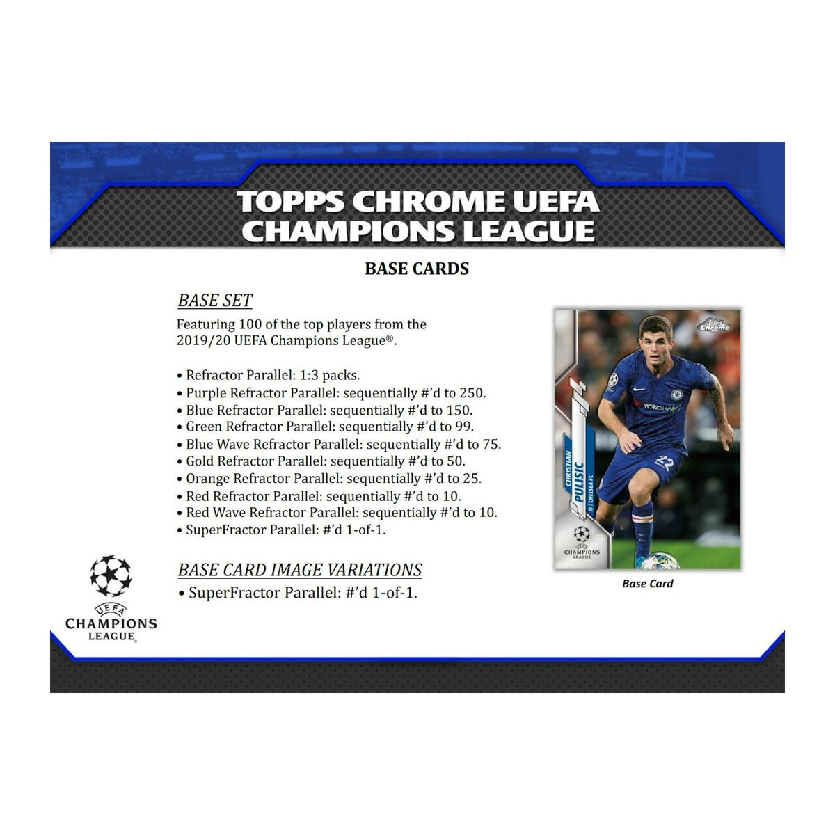Topps Chrome UEFA Champions League Soccer 2019/20 Hobby Box product image