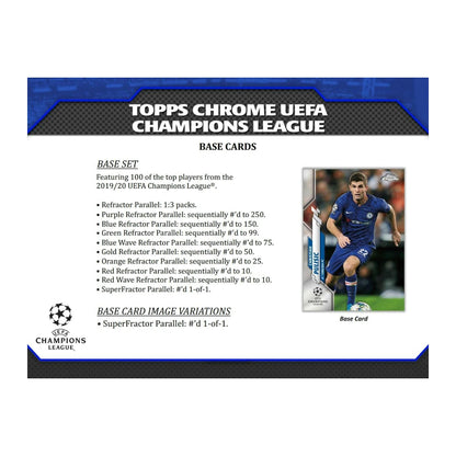 Topps Chrome UEFA Champions League Soccer 2019/20 Hobby Box product image