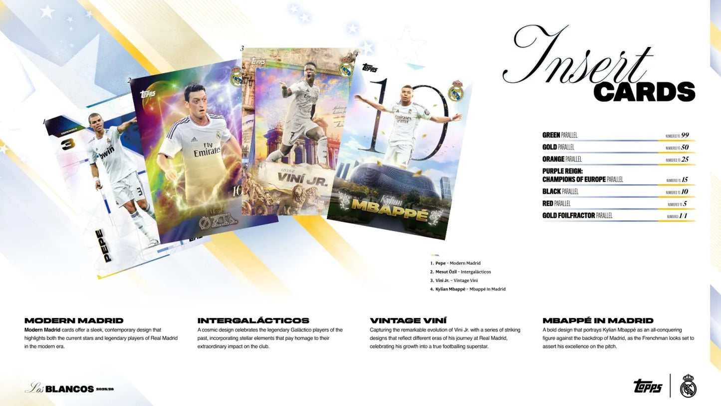 Topps Real Madrid Los Blancos 2025-26 Hobby Box - Pre Order